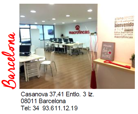 Casanova, 37-41 Entlo.3º izq. (Casanova esq. Gran Via de les CC) 08011 Barcelona Tel. 93 611 12 19
